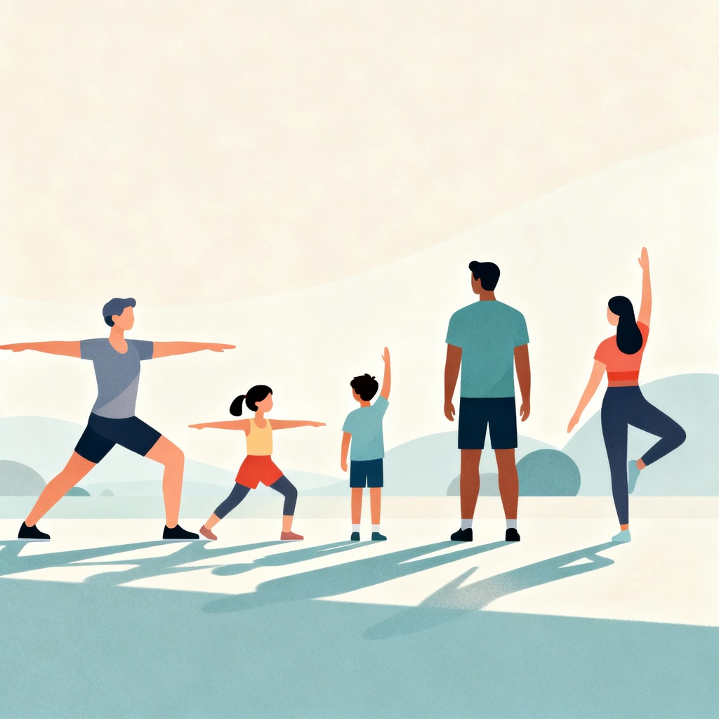 Proste ćwiczenia dla całej rodziny